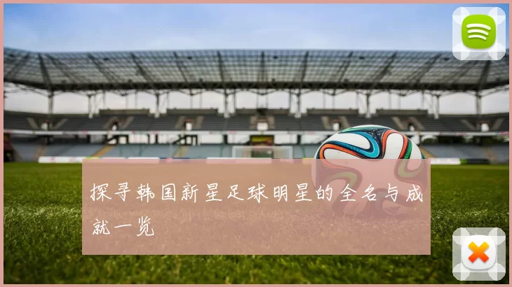 探寻韩国新星足球明星的全名与成就一览