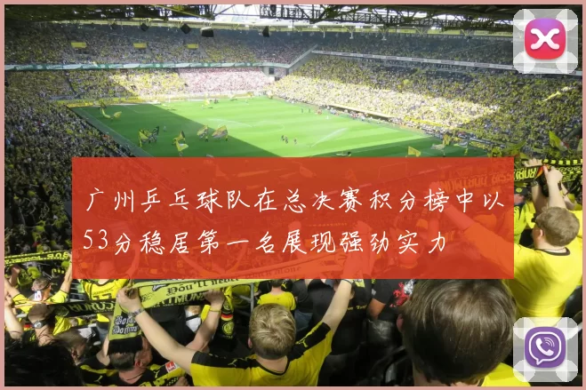 广州乒乓球队在总决赛积分榜中以53分稳居第一名展现强劲实力