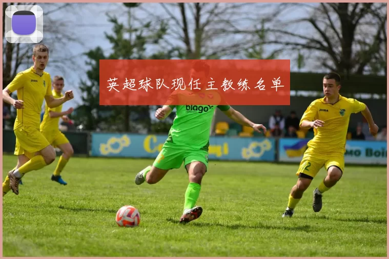 英超球队现任主教练名单